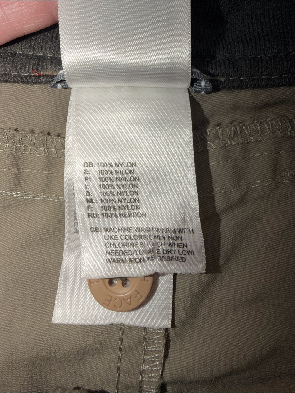 The North Face Olive Green Hiking Cargo Shorts Women’s Size 8 - Picture 8 of 12